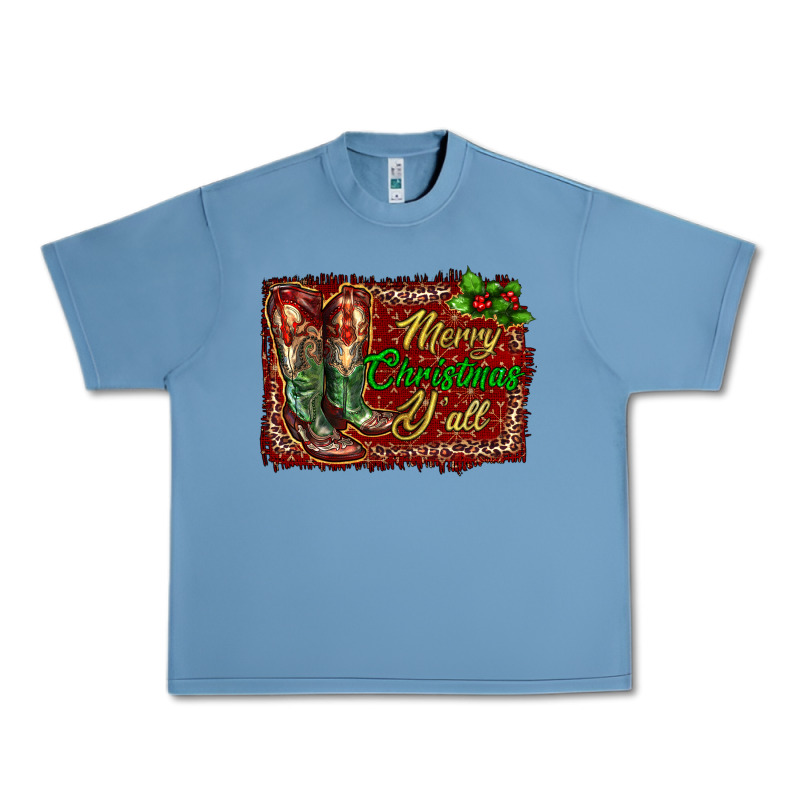 Merry Christmas Y'all Boots Urban Heavy Tee by RanaPortraitStore | Teevron