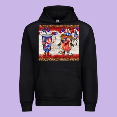 Usa Hot Dog Coca Tumbler Urban Hoodie Designed By Barkaloodesign