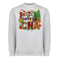 Heather Grey santa's favorite cna Heavyweight Sweatshirt - Zillion Design Studio