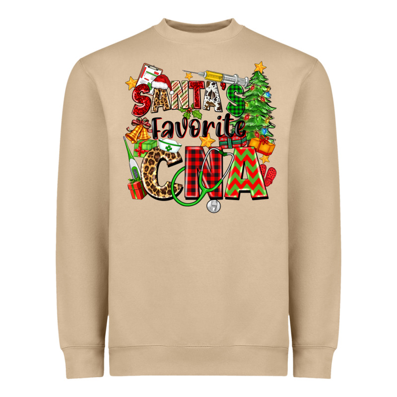 Santa's Favorite Cna Heavyweight Sweatshirt by Zillion Design Studio | Teevron
