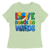 Matcha love needs no words autism Ladies Tee - AdoDesignShop
