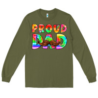 Army Green proud dad Long Sleeve Tee - HRA Design Shop