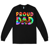 Black proud dad Long Sleeve Tee - HRA Design Shop