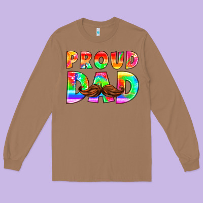 Proud Dad Long Sleeve Tee Designed By Hra Design Shop