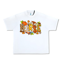 White fall nurse Urban Heavy Tee - Zillion Design Studio