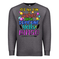 Charcoal Heather bingo Premium Sweatshirt - MaliasSmallBusiness