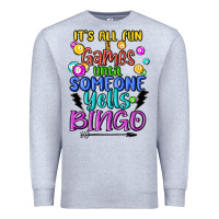 Heather Grey bingo Premium Sweatshirt - MaliasSmallBusiness