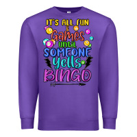 Purple bingo Premium Sweatshirt - MaliasSmallBusiness