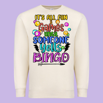 Bingo Premium Sweatshirt Designed By Maliassmallbusiness