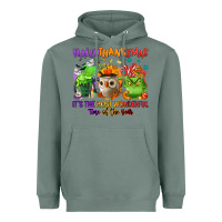 Sage Hallothanksmas Heavyweight Hoodie - NancyCooperArtShop