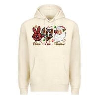 Sandshell Peace love Christmas Premium Hoodie - NancyCooperArtShop