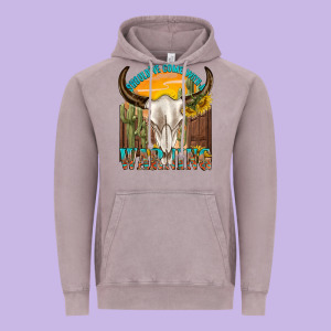 Shouldve Come With A Warning Vintage Hoodie Designed By Texasbilliewilder