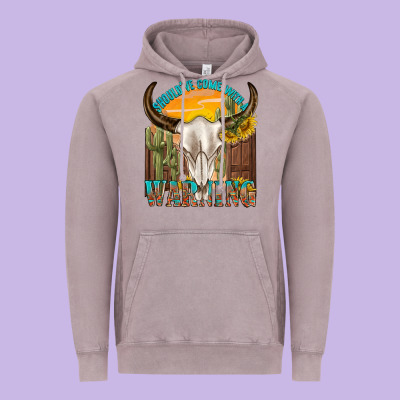 Shouldve Come With A Warning Vintage Hoodie Designed By Texasbilliewilder