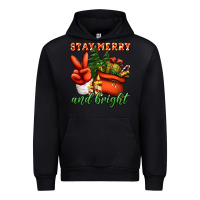 Black stay merry and bright peace hand Urban Hoodie - Jasminsmagicworld