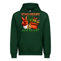 Forest Green stay merry and bright peace hand Urban Hoodie - Jasminsmagicworld
