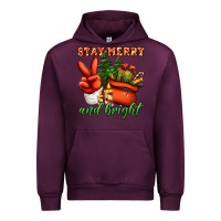 Mauve Wine stay merry and bright peace hand Urban Hoodie - Jasminsmagicworld