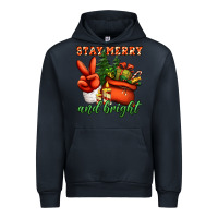 Navy stay merry and bright peace hand Urban Hoodie - Jasminsmagicworld