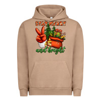 Pigment Burro stay merry and bright peace hand Urban Hoodie - Jasminsmagicworld