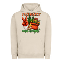 Pigment French Oak stay merry and bright peace hand Urban Hoodie - Jasminsmagicworld