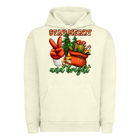 Pigment Pistachio stay merry and bright peace hand Urban Hoodie - Jasminsmagicworld