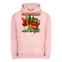 Pigment Salmon stay merry and bright peace hand Urban Hoodie - Jasminsmagicworld