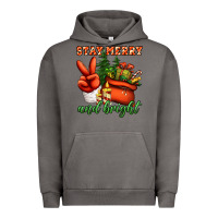 Pigment Tornado stay merry and bright peace hand Urban Hoodie - Jasminsmagicworld