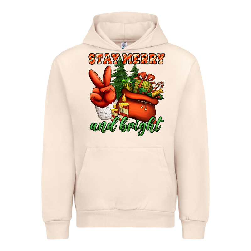 Stay Merry And Bright Peace Hand Urban Hoodie by Jasminsmagicworld | Teevron
