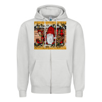 Dove Grey gnome joy Zipper Hoodie - JahusDesignShop