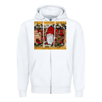 White gnome joy Zipper Hoodie - JahusDesignShop