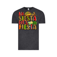 Vintage Black no siesta let's fiesta Vintage Tee - Zillion Design Studio