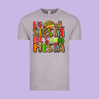 No Siesta Let's Fiesta Vintage Tee Designed By Zillion Design Studio
