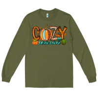 Army Green cozy season Long Sleeve Tee - RacoonDesign