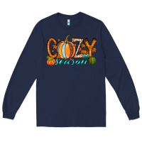 Navy cozy season Long Sleeve Tee - RacoonDesign