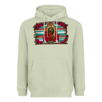 Matcha lady of guadalupe serape and roses Heavyweight Hoodie - Jasminsmagicworld