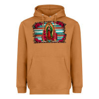 Meerkat lady of guadalupe serape and roses Heavyweight Hoodie - Jasminsmagicworld