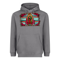 Storm lady of guadalupe serape and roses Heavyweight Hoodie - Jasminsmagicworld