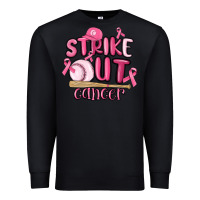 Black strike out cancer baseball Premium Sweatshirt - MaliasSmallBusiness