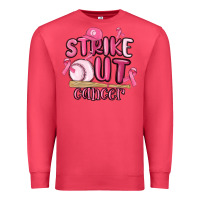Cardinal strike out cancer baseball Premium Sweatshirt - MaliasSmallBusiness