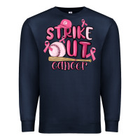 Navy strike out cancer baseball Premium Sweatshirt - MaliasSmallBusiness