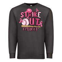 Smoke strike out cancer baseball Premium Sweatshirt - MaliasSmallBusiness