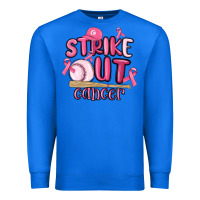 True Royal strike out cancer baseball Premium Sweatshirt - MaliasSmallBusiness