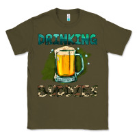 Army Green drinking buddies with beer Classic Tee - HRA Design Shop