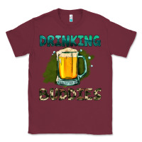 Burgundy drinking buddies with beer Classic Tee - HRA Design Shop
