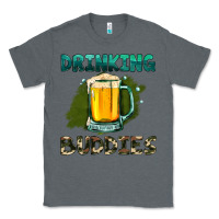 Charcoal Heather drinking buddies with beer Classic Tee - HRA Design Shop