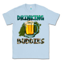 Dusty Blue drinking buddies with beer Classic Tee - HRA Design Shop