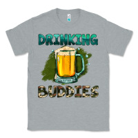 Heather Grey drinking buddies with beer Classic Tee - HRA Design Shop