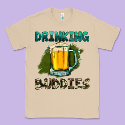 Drinking Buddies With Beer Classic Tee Designed By Hra Design Shop