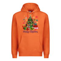 Carrot merry christmas tree with gift box Premium Hoodie - MaliasSmallBusiness