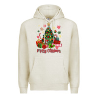 Merry Christmas Tree With Gift Box Premium Hoodie | Teevron
