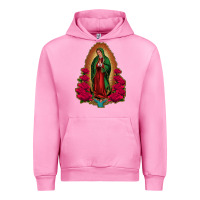 Fuchsia Pink our lady of guadalupe Urban Hoodie - Jasminsmagicworld